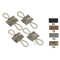 KRYDEX 4PCS Elastic MOLLE PTT Hydration Organizer