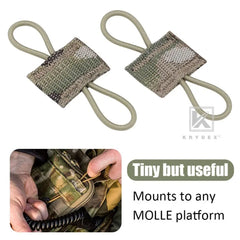 KRYDEX 4PCS Elastic MOLLE PTT Hydration Organizer