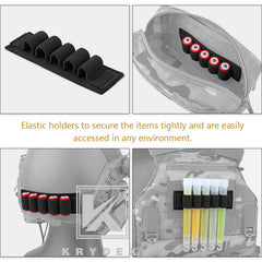 KRYDEX 5-Hole Elastic Battery Chemlight Black Panel