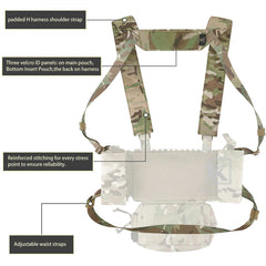 KRYDEX Laser Cut H-Harness Padded Strap