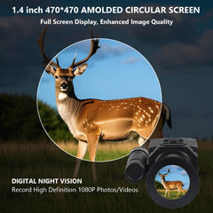 Night Vision Monocular NVG Headwear 1080P 5X Zoom