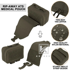 KRYDEX 500D Rip-Away IFAK MOLLE EMT Pouch