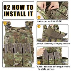 KRYDEX KTAR Triple 5.56 G-Hook Placard RG