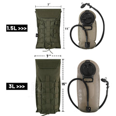 KRYDEX 500D 1.5L/3L MOLLE Hydration Carrier Pouch