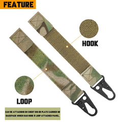 KRYDEX MOLLE Utility Hook Keychain Carabiner Clip