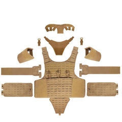 YAKEDA full protective plate carrier breathable wear vest training CS vest outdoor camping equipment molle Hunting vest