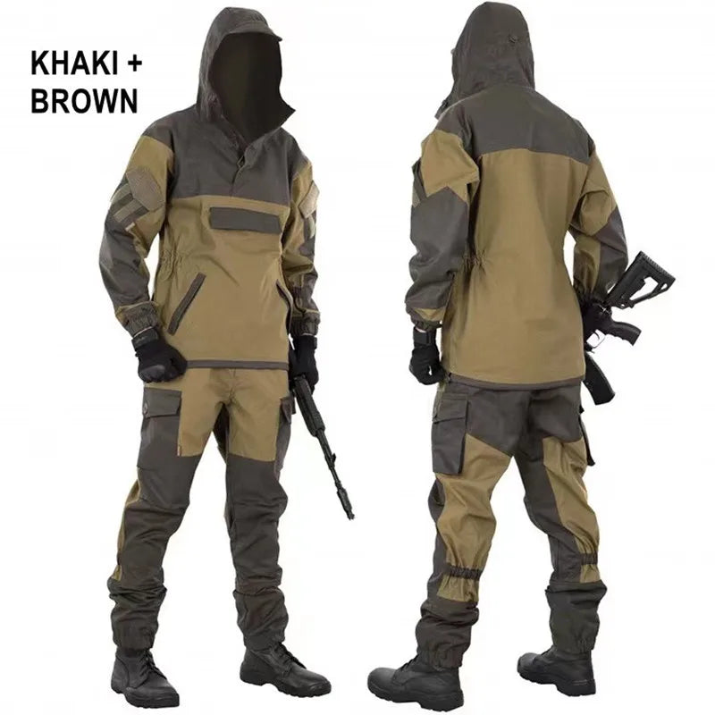 GORKA 4 Tactical Camou Mountain Uniform Set Working Clothing Outdoor Airsoft Paintball CS Gear Training Suits