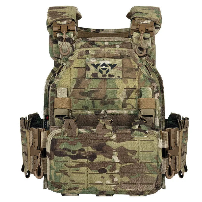 YAKEDA ATFG MOX CAMO Light Weight Quick Release Combat Plate Carrier 1000D Nylon Molle Chaleco Tactico Tactical Vest Hunting