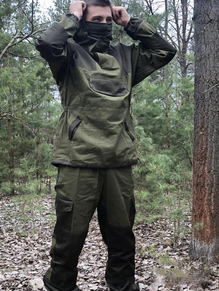 GORKA 4 Tactical Camou Mountain Uniform Set Working Clothing Outdoor Airsoft Paintball CS Gear Training Suits
