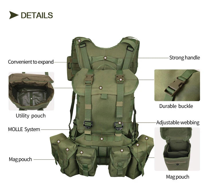 ATFG Camo Vest Outdoor Breathable Hunting Vest Russian SSO Special Forces Smersh Adjustable Lightweight Vest