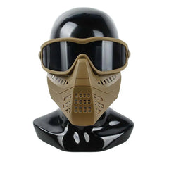 Breathable Mask Tactical Hunting Split Anti-fog Goggles Mask With Removeable Mask Adjustable Headhand