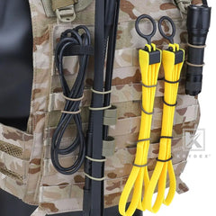KRYDEX 4PCS Elastic MOLLE PTT Hydration Organizer