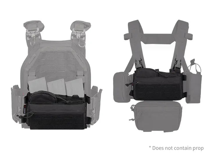 YAKEDA Tactical Chest Rig with 5.56/7.62 Magazine Pouch Holder, Pistol Pouch, Wing Pouch, Molle Dangler Pouch