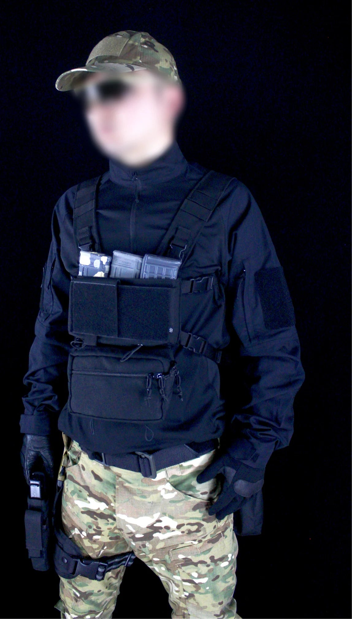 MK4 Micro Gear Chest Rig Bags for W/ 5.56 Mag Pouch Plate Carrier Chaleco Tactico Camouflage Close Combat Airsoft