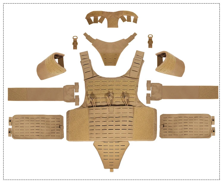 YAKEDA full protective plate carrier breathable wear vest training CS vest outdoor camping equipment molle Hunting vest