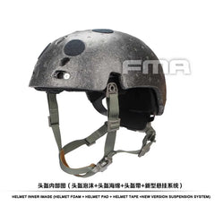 Outdoor FMA New Helmet Suspension System High Level Memory Pad Foam For Ballistic Helmet TB1050 BK/DE/FG