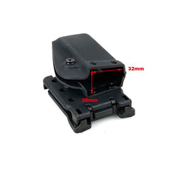 Outdoor Tactical Hunting Waist Belt Clip Mount 0305 Kydex Single Mag Pouch BK/DE