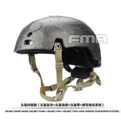 Outdoor FMA New Helmet Suspension System High Level Memory Pad Foam For Ballistic Helmet TB1050 BK/DE/FG