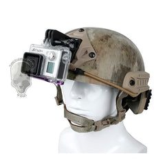 Outdoor Tactical Helmet Mount for Gopro Excavator ARM Mount NVG Helmet Base Bracket Black/Tan