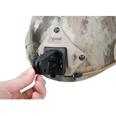 Outdoor Tactical Helmet Mount for Gopro Excavator ARM Mount NVG Helmet Base Bracket Black/Tan