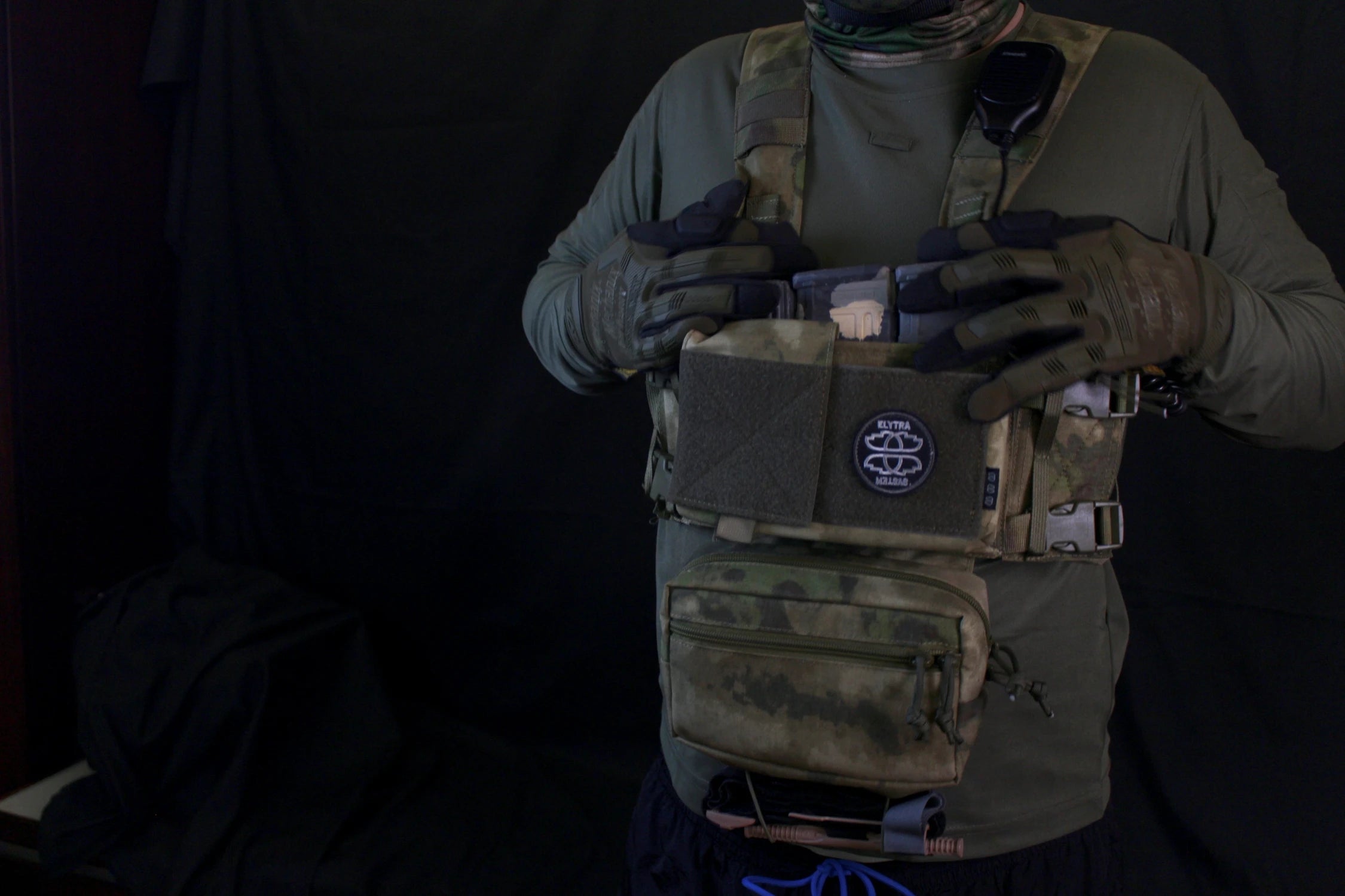 MK4 Micro Gear Chest Rig Bags for W/ 5.56 Mag Pouch Plate Carrier Chaleco Tactico Camouflage Close Combat Airsoft