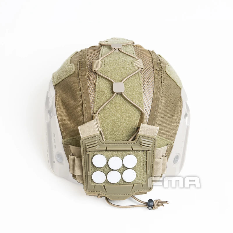 FMA Tactical Hunting Helmet Cover Multifunctional Battery Holder Balanced Pouch Bag BK/DE/MC