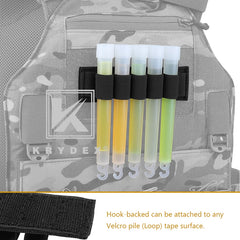 KRYDEX 5-Hole Elastic Battery Chemlight Black Panel