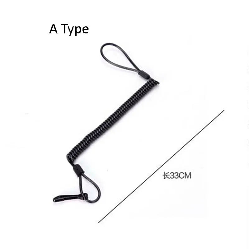 Elastic Rope Lanyard Sling New Outdoor Camping Tactical Retractable Spring Anti-lost Phone Key Rope