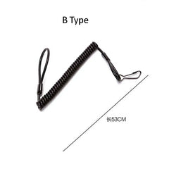 Elastic Rope Lanyard Sling New Outdoor Camping Tactical Retractable Spring Anti-lost Phone Key Rope
