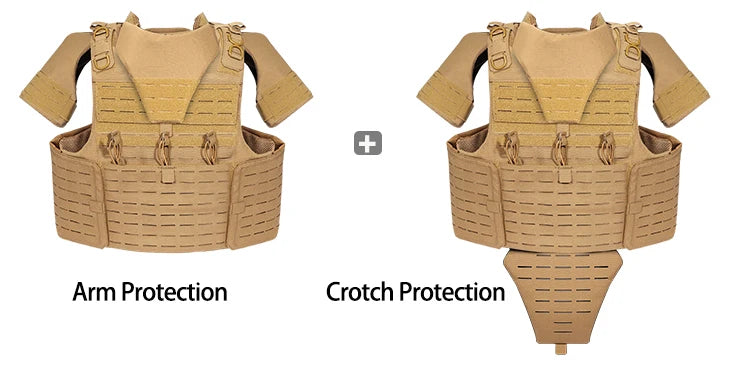 YAKEDA full protective plate carrier breathable wear vest training CS vest outdoor camping equipment molle Hunting vest