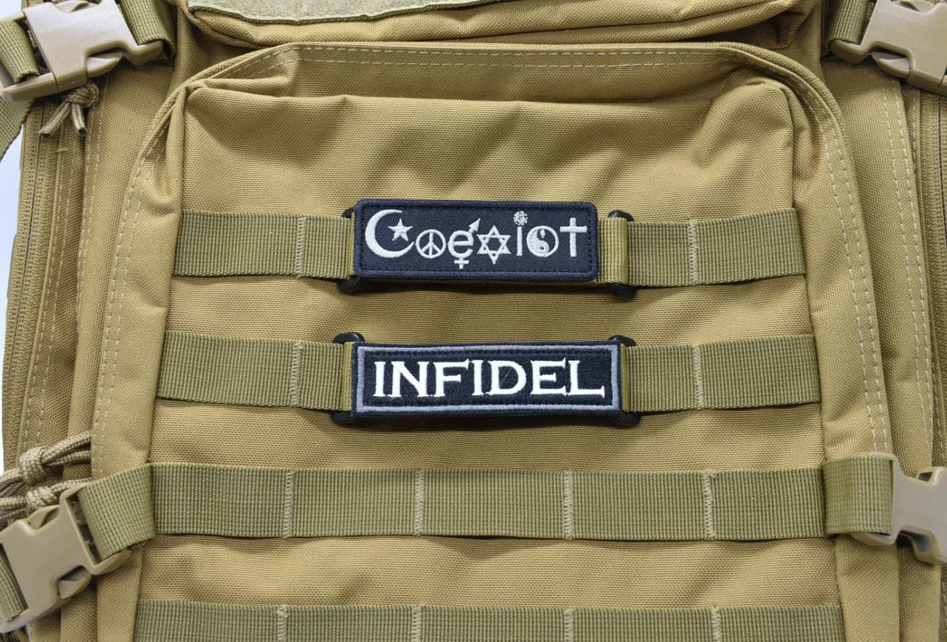 Tactical Molle Strip Adapter Vest Backpack Patch Panel Hook&Loop Converter Ribbon Strip For Attching ID Patches