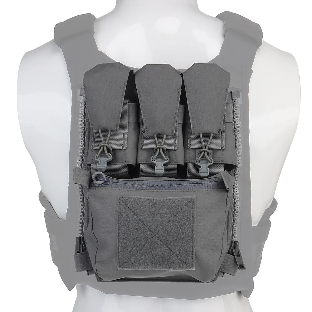 Assault Adapt Banger Back Panel Zip On Rear Pack Tactical Vest FCPC V5 Plate Carrier Accessories Bag GP Pouch Multitools Pocket