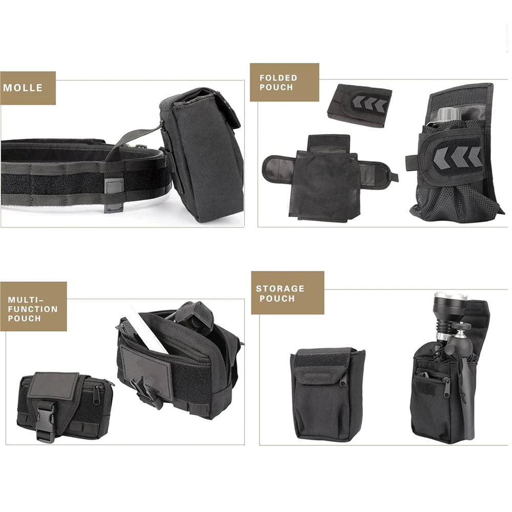 YAKEDA Factory Inner Nylon Patrol Tactical Waist Utility Duty Belt with Quick Detach Metal Buckle