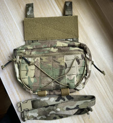 Nylon Tactical Sports Hunting Dump Pouch Nylon Front Pouch of Plate Carrier Chest Rig with Molle Carrying Kit Pouch