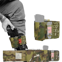 Hunting Tactical Hidden Discreet Ankle Carry IFAK Pouch Leg Hugging Kits Lightweight