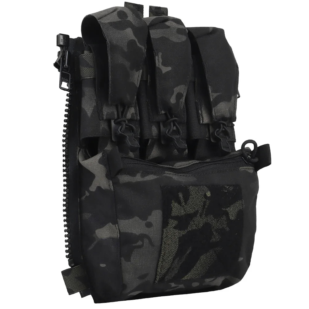 Assault Adapt Banger Back Panel Zip On Rear Pack Tactical Vest FCPC V5 Plate Carrier Accessories Bag GP Pouch Multitools Pocket