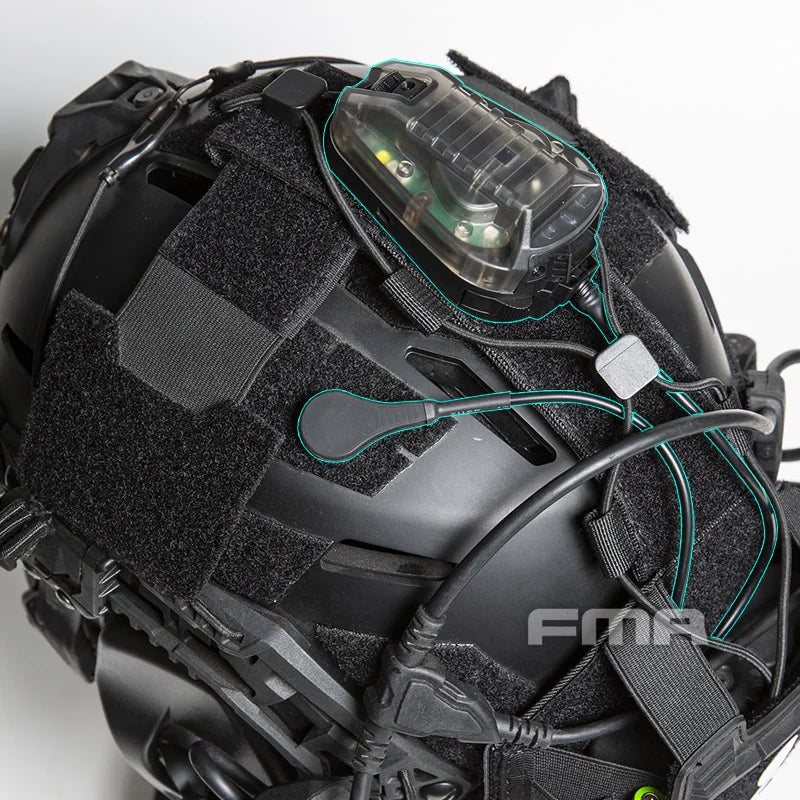 Helmet Identification Light FMA Tactical Hunting Camping Outdoor Helmet PIM HEL-STAR6 Vibration Induction Survival Light