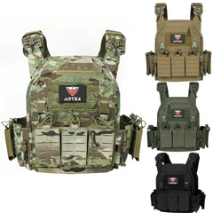 Tactical Vest Paintball Plate Holder with Triple Magazine Pouch ﻿