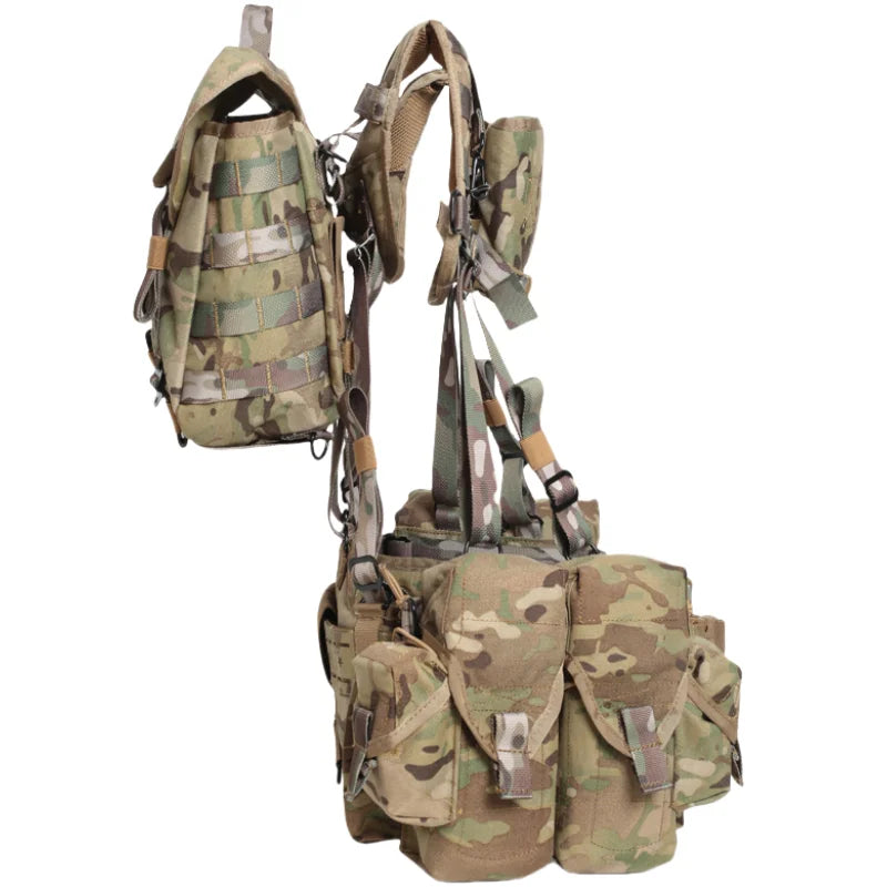 NEW RPS Smersh AK SSO/SPOSN Tactical Chest Rig Molle Set Training Gear Outdoor Chest Vest ATFG MC Camo