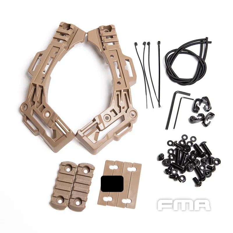 FMA EX BALLISTIC Version Tactical Helmet Special 3.0 Rail System Components  Helmet Accessories Mount
