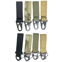 1PC Outdoor Tactical Hanging Key Hook Clip Clamp Buckle Hook Clip Nylon Webbing Molle Belt Clip Buckle Strap Hunting Accessories