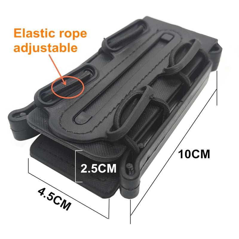 9mm Magazine Pouches Pistol Mag Pouch Softshell Adjustable Universal Mag Holster with Belt MOLLE Clip for .40 S&W .45 ACP