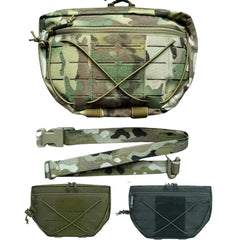 Nylon Tactical Sports Hunting Dump Pouch Nylon Front Pouch of Plate Carrier Chest Rig with Molle Carrying Kit Pouch