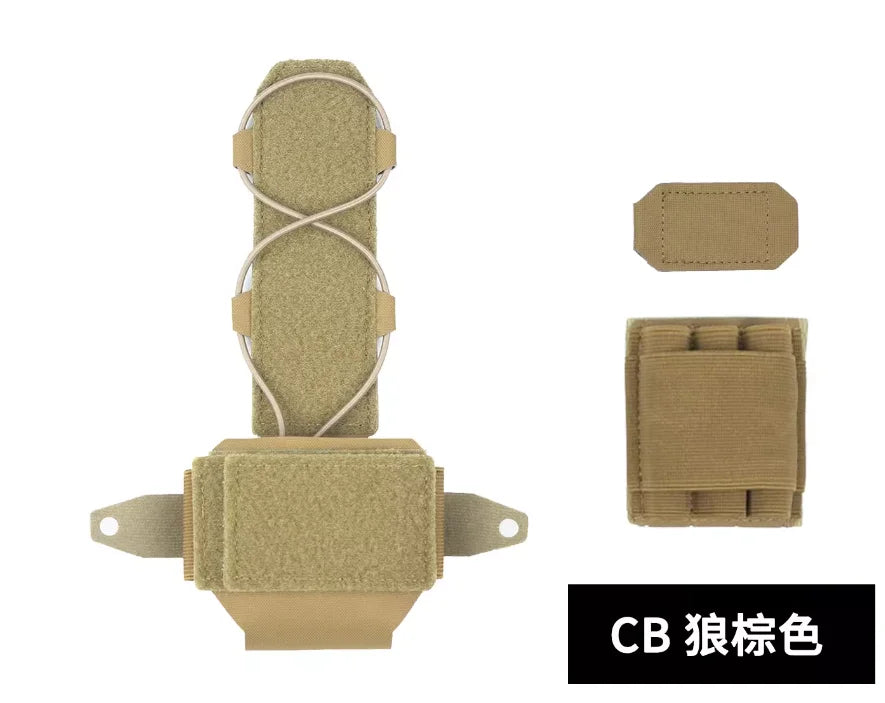 Multifunctional Tactical Hunting Helmet Night Vision Device Battery Accessory Bag Easy Disassemble Counterweight Bag