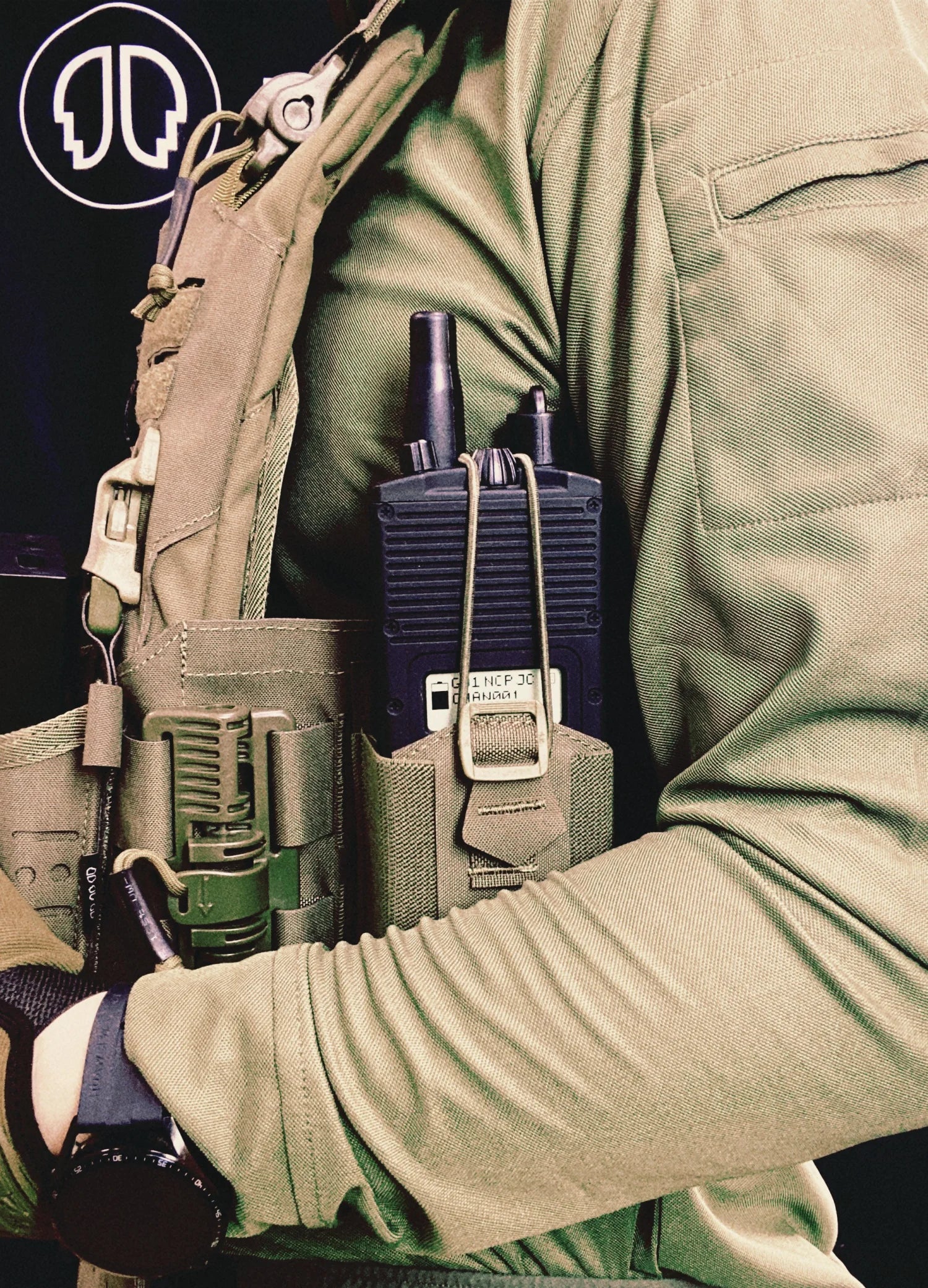 Tactical Adjustable Height Molle Compatible Storage Pouch for Large-Sized Radio Devices Molle Tool Pouch