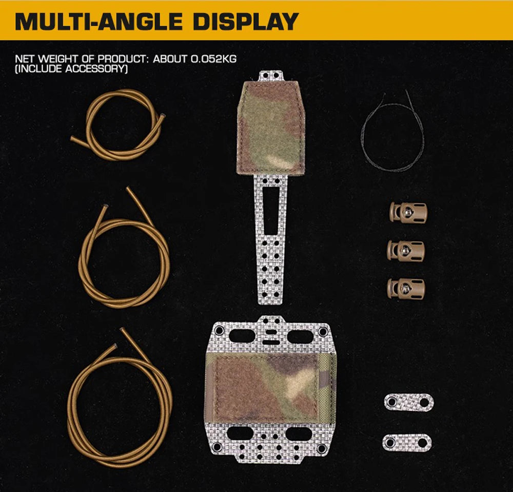 Tactical PVS31 NVG Battery Box Retention System Helmet Pouch FERRO STYLE Carbon Frame