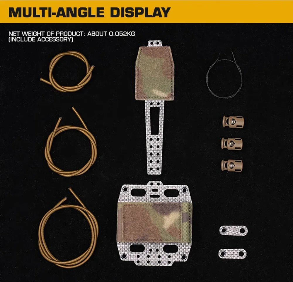 Tactical PVS31 NVG Battery Box Retention System Helmet Pouch FERRO STYLE Carbon Frame