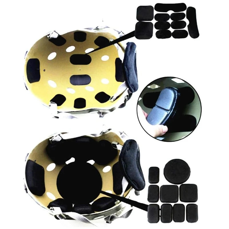 Universal Airsoft 19pcs Helmet Pads, Helmet Replacement Foam Padding Kits Set Mats for Fast/Mich/ACH/USMC/PASGT Helmet