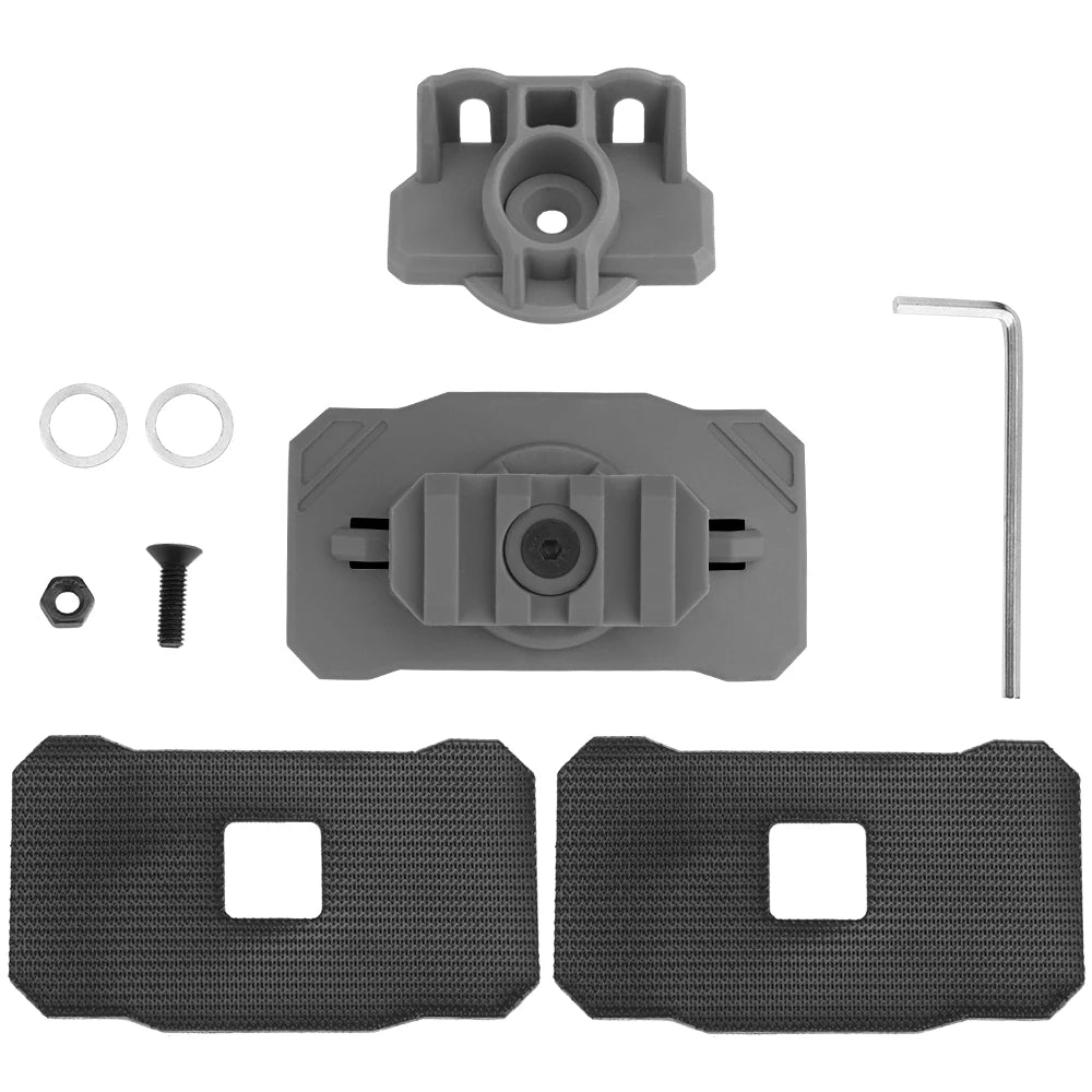 Universal Helmet Light Adapter Helmet Tactical Headlight Night Vision Device With Rotatable Base Adapter