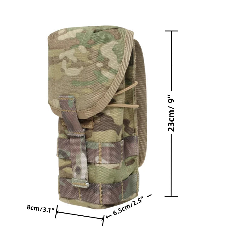 Tactical 556/7.62 Dual Pouch, MOLLE System, Adjustable Elastic, Lightweight, Drainage Hole